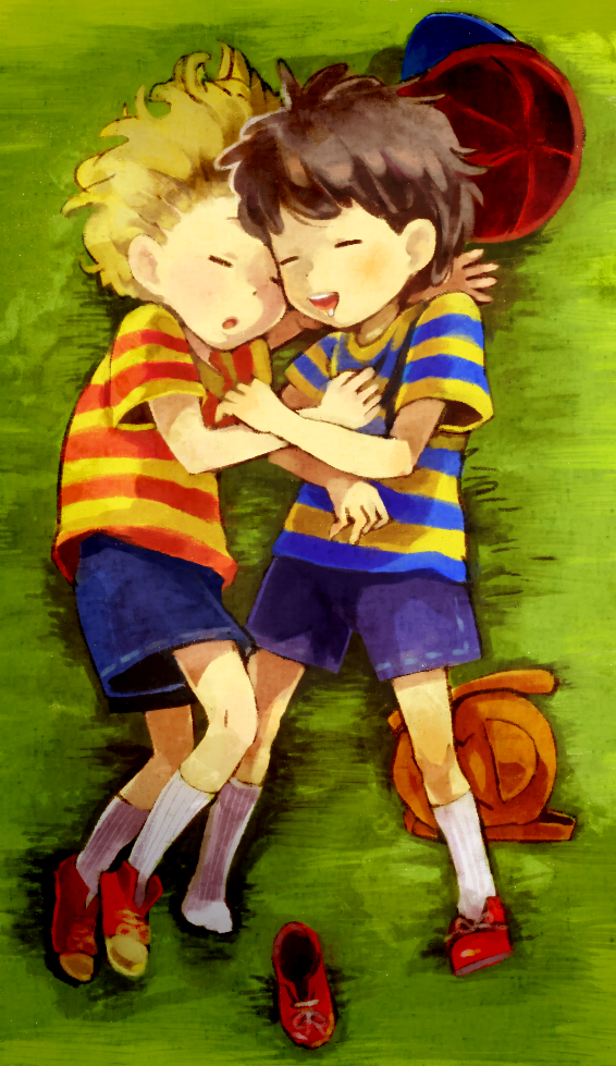 ness and lucas (mother and 2 more) drawn by bone_(stare)
