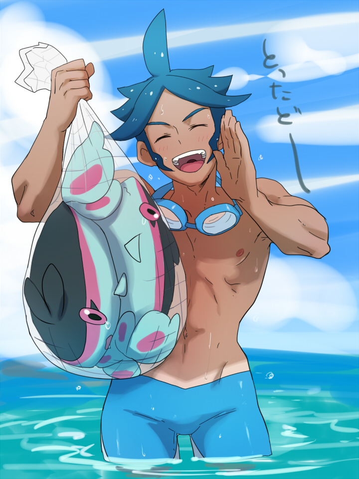 finneon and marlon (pokemon and 1 more) drawn by @@@_(eckzahn)