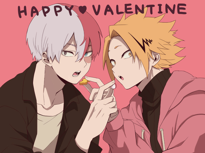 todoroki shoto and kaminari denki (boku no hero academia) drawn by naruse_(naru_224s)