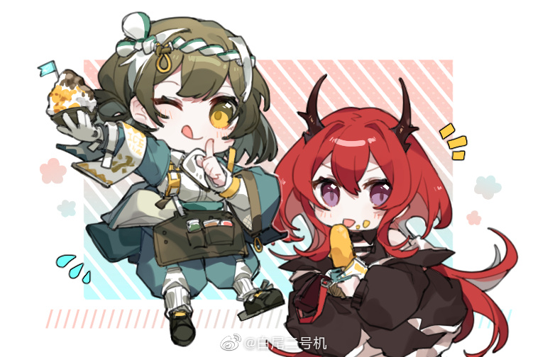 surtr and magallan (arknights) drawn by baiwei_er_hao_ji
