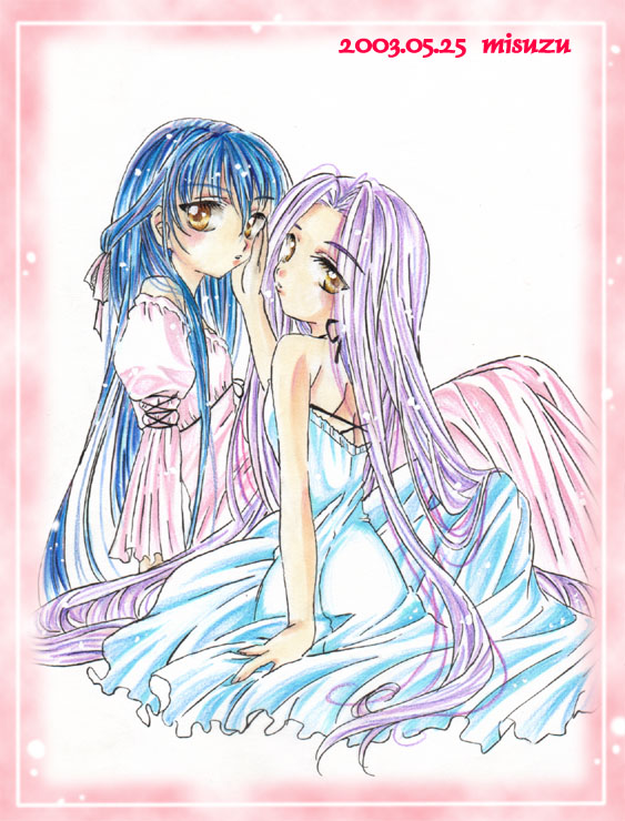 hoshino ruri and lapis lazuli (kidou senkan nadesico and 1 more) drawn by misuzu_(bellin)