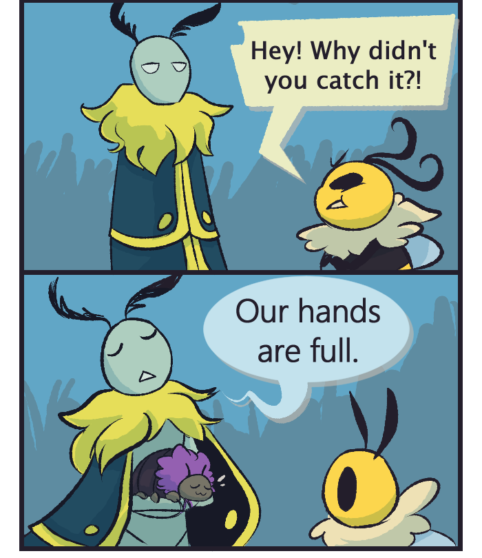 vi and leif (bug fables) drawn by go-team-snakemouth