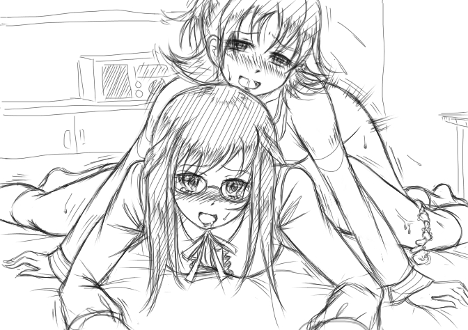 hishikawa rikka and aida mana (precure and 1 more) drawn by tondabayashi