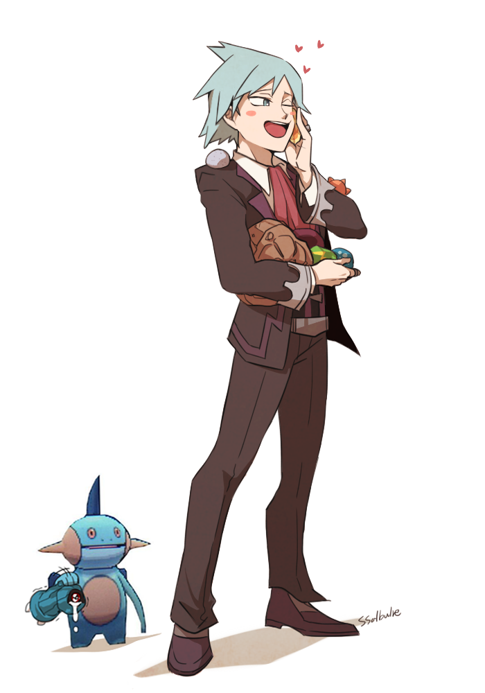 steven stone, beldum, and marshtomp (pokemon and 1 more) drawn by ssalbulre