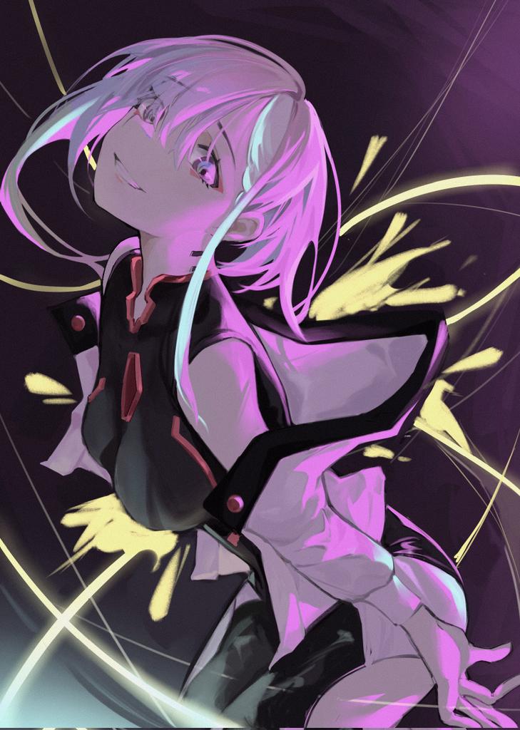 lucy (cyberpunk and 1 more) drawn by yu_chen_114514