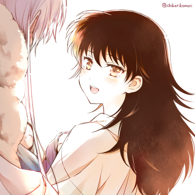 sesshoumaru, rin, higurashi towa, and setsuna (inuyasha and 1 more) drawn by chikariya
