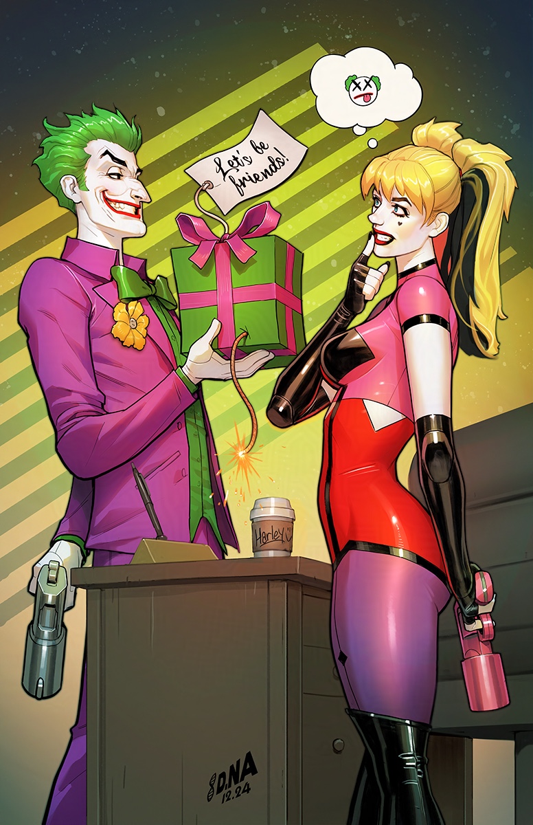 harley quinn and joker (dc comics and 1 more) drawn by david_nakayama