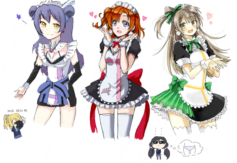nishikino maki, tojo nozomi, sonoda umi, ayase eli, and minami kotori (love live! and 1 more) drawn by kasasagi, pas_(paxiti), and tarachine
