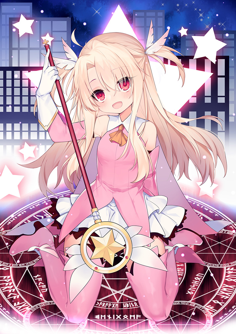 illyasviel von einzbern, prisma illya, and magical ruby (fate and 1 more) drawn by ao_jun