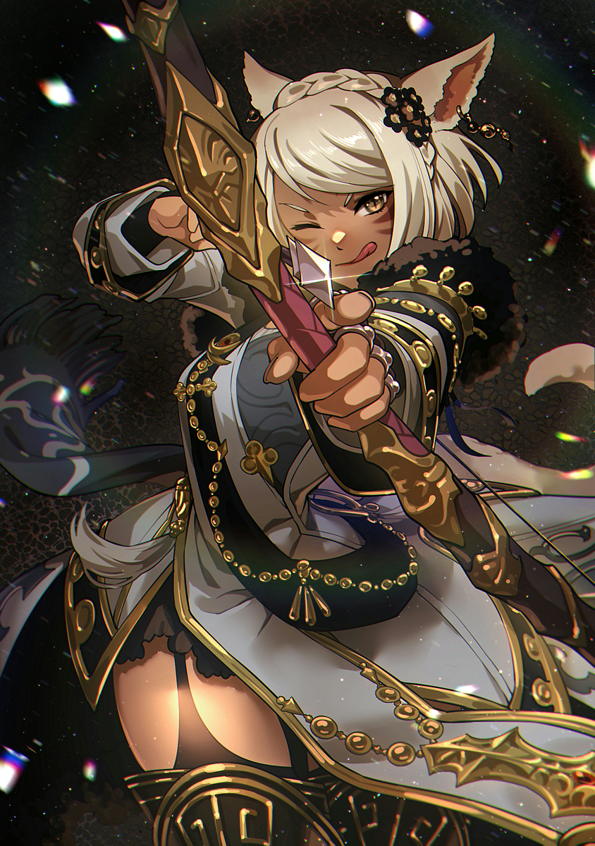 warrior of light (original and 2 more) drawn by okuyama