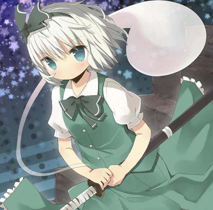 konpaku youmu (touhou) drawn by amaa_(chou_dennou_jidai)