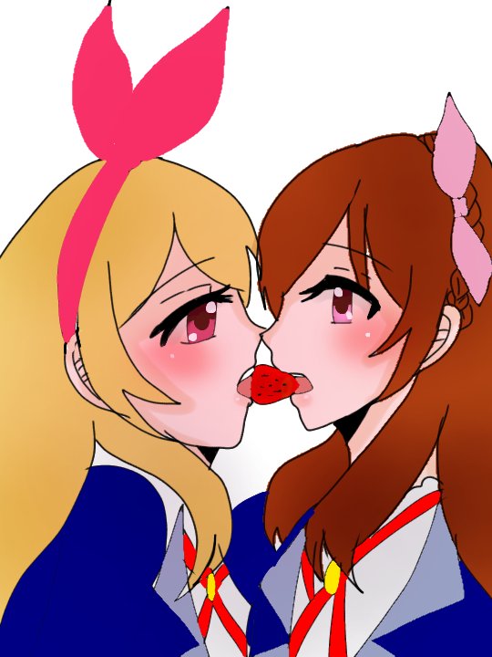 hoshimiya ichigo and ozora akari (aikatsu!) drawn by dokuichigo