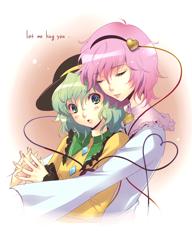 komeiji koishi and komeiji satori (touhou) drawn by nishimura_eri