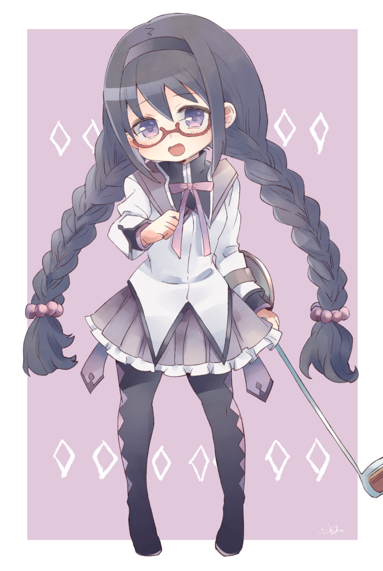 akemi homura (mahou shoujo madoka magica) drawn by kidhukaji
