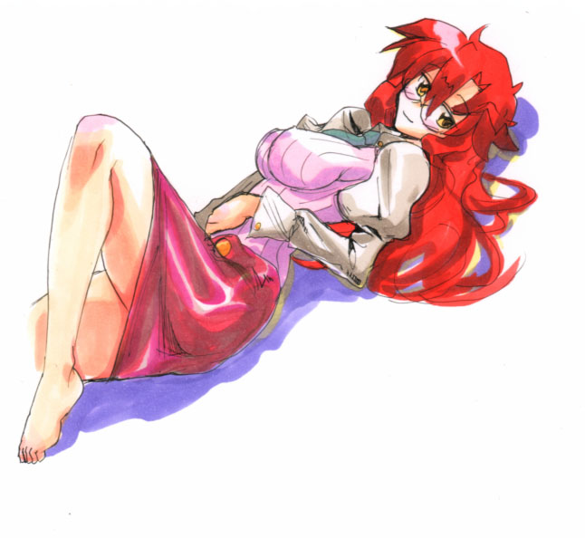 yoko littner and yomako (tengen toppa gurren lagann) drawn by kikuta