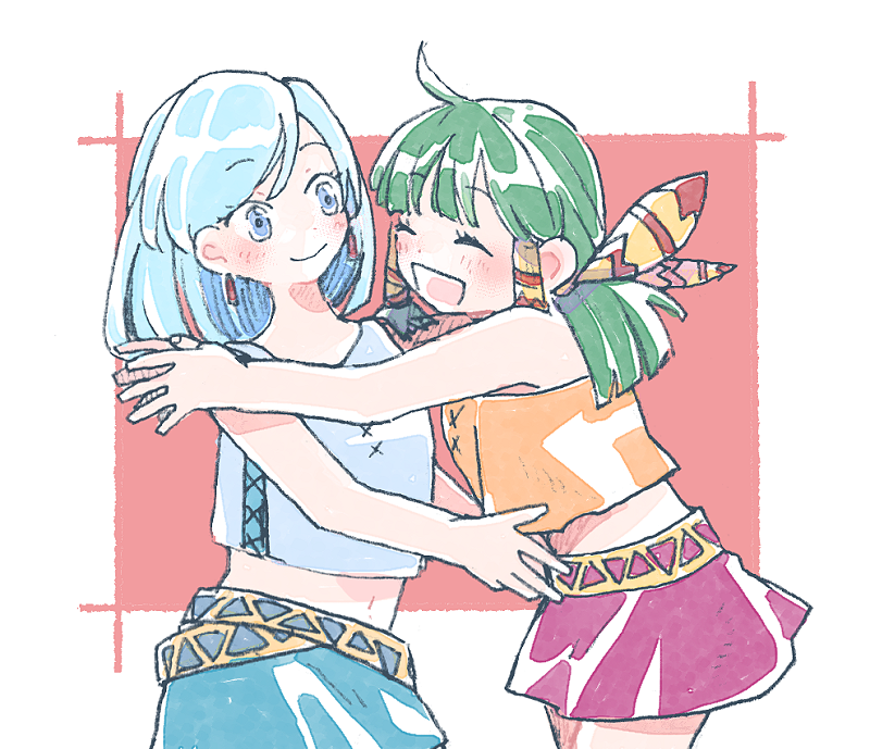 feena and leen (grandia and 1 more) drawn by michibata_65