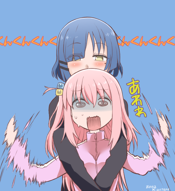 gotoh hitori and yamada ryo (bocchi the rock!) drawn by kikumaru_bunta
