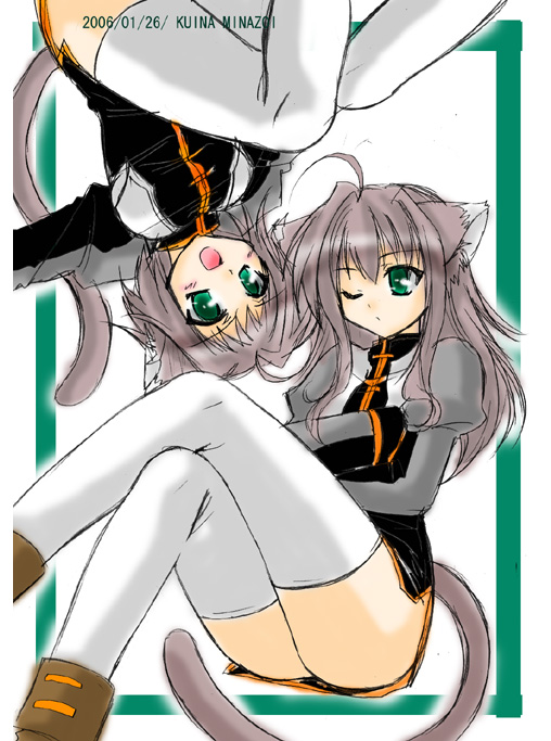 lieselotte and liesearia (lyrical nanoha and 2 more) drawn by minazoi_kuina