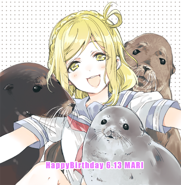 ohara mari (love live! and 1 more) drawn by nakayama_miyuki