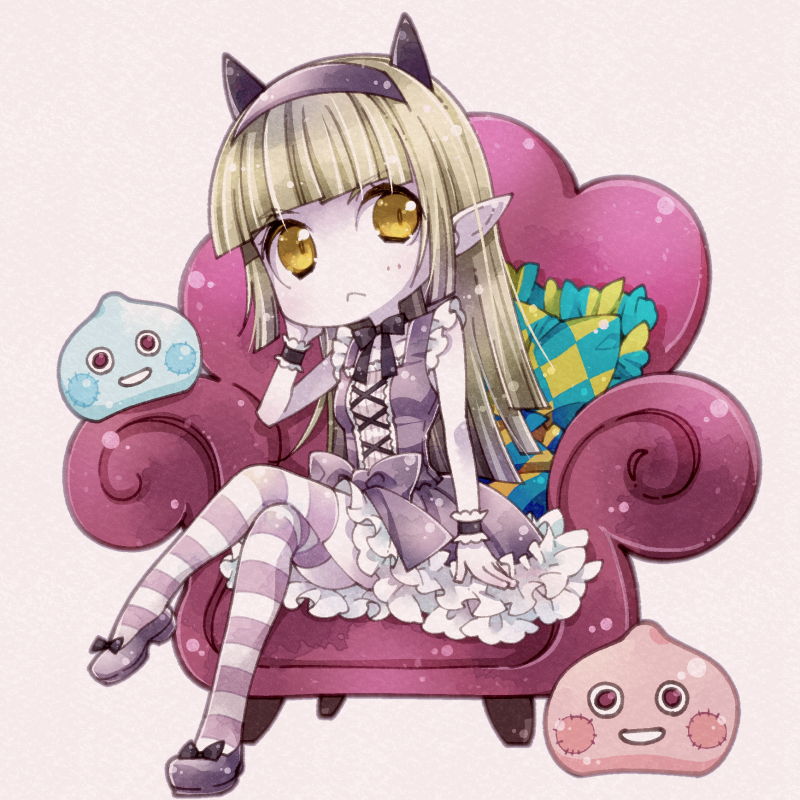 slime, rinverry, and pink slime (dragon quest and 1 more) drawn by utsubushi_satsuki