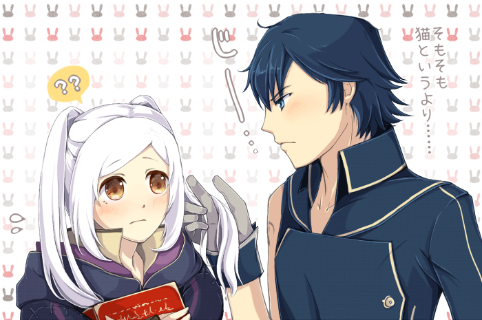 female robin and chrom (fire emblem and 1 more) drawn by fukune