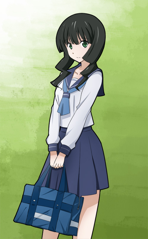 takanashi yomi (black rock shooter) drawn by julius_yu