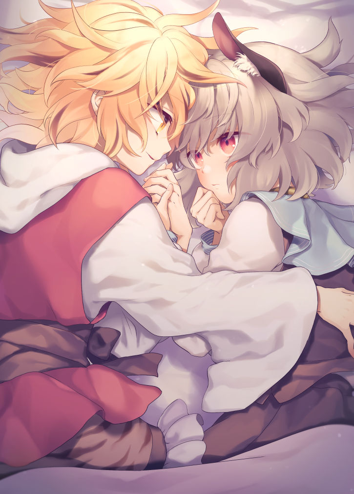 nazrin and toramaru shou (touhou) drawn by tomobe_kinuko
