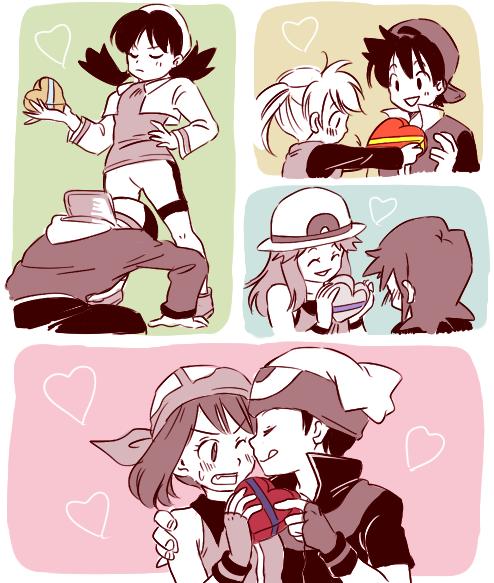 may, red, ethan, brendan, silver, and 3 more (pokemon and 1 more) drawn by uramai