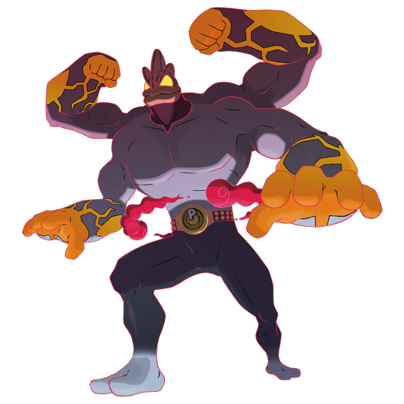 machamp and gigantamax machamp (pokemon and 1 more)