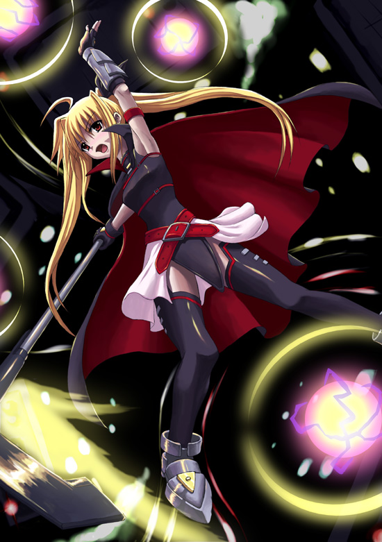 fate testarossa and bardiche (lyrical nanoha and 2 more)