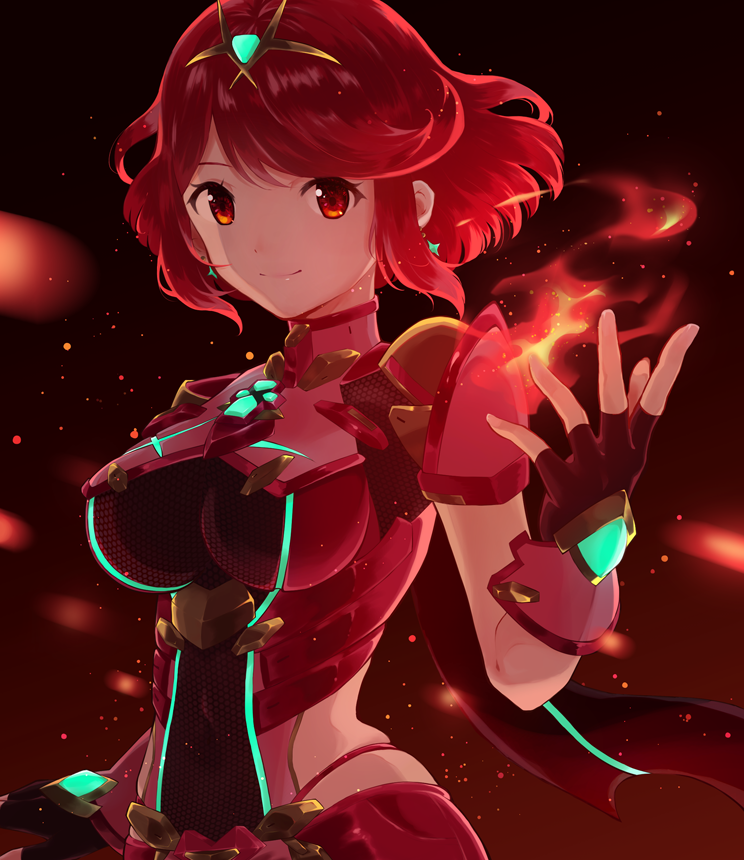 pyra (xenoblade chronicles and 1 more) drawn by yuni_(unitary_580)