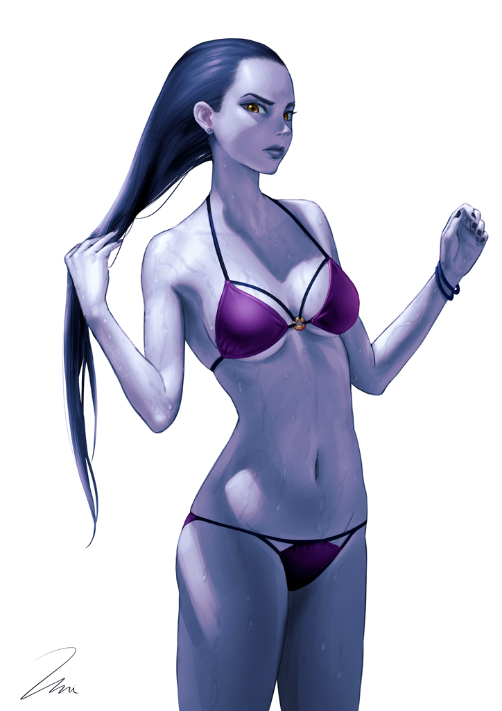 widowmaker (overwatch and 1 more) drawn by umigraphics