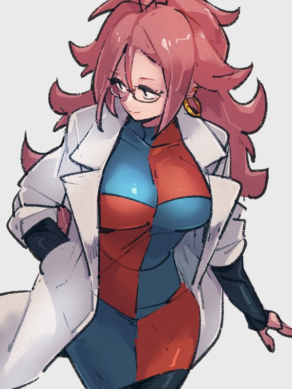 android 21 (dragon ball and 1 more) drawn by kemachiku
