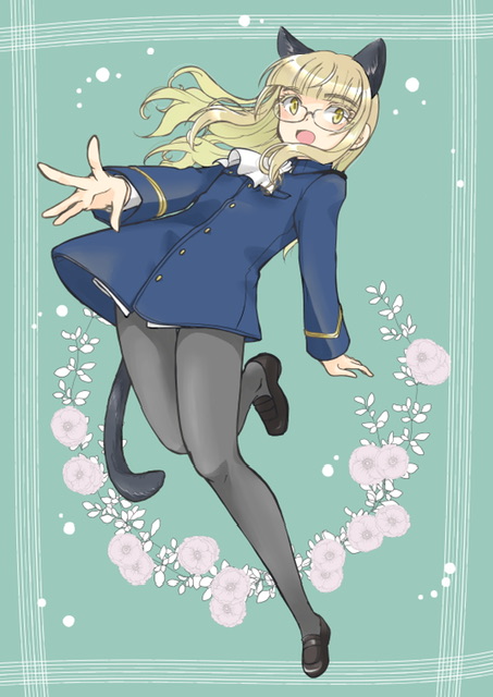 perrine h. clostermann (world witches series and 1 more) drawn by kanai