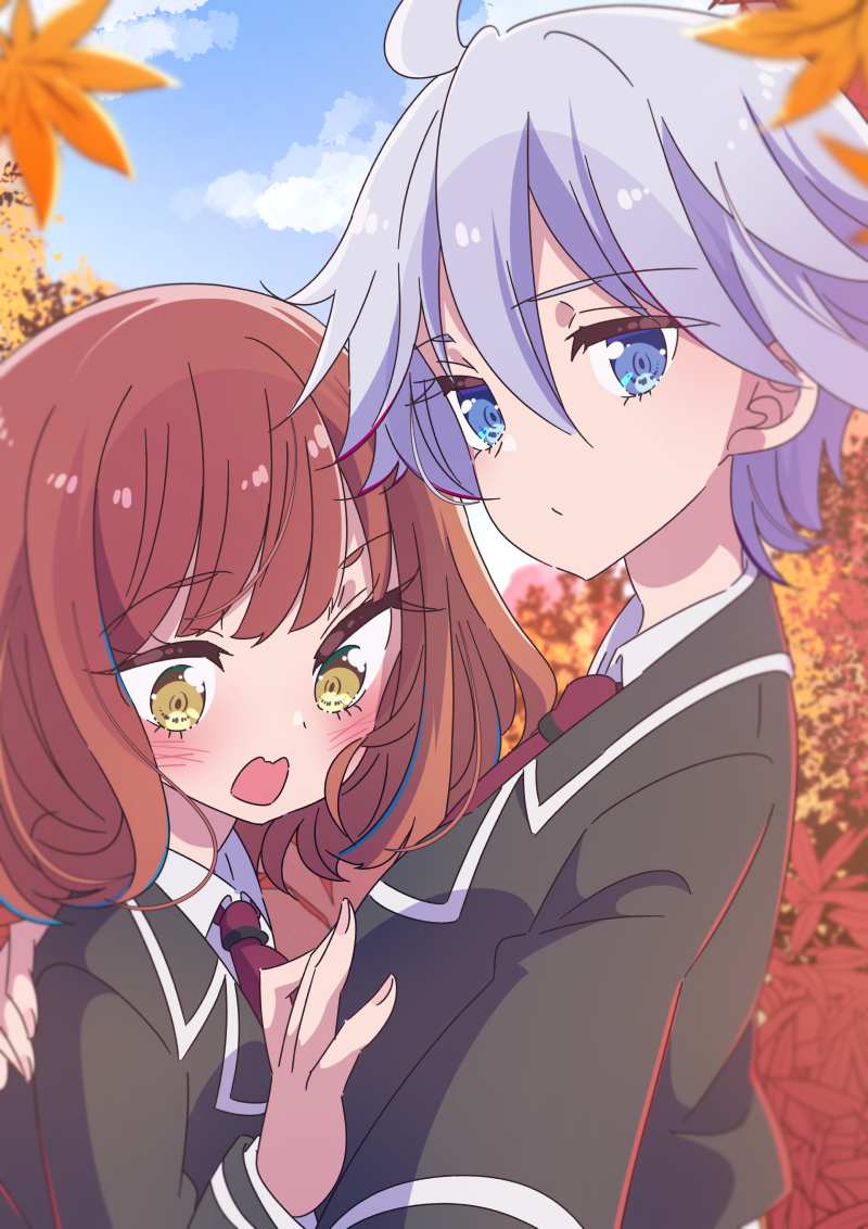 hagyuu hibiki and ekoda ren (anne happy) drawn by honkawa_works