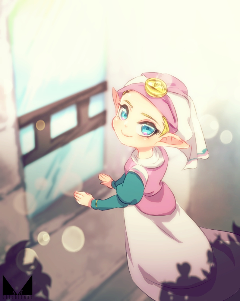 princess zelda and young zelda (the legend of zelda and 1 more) drawn by chichi_band