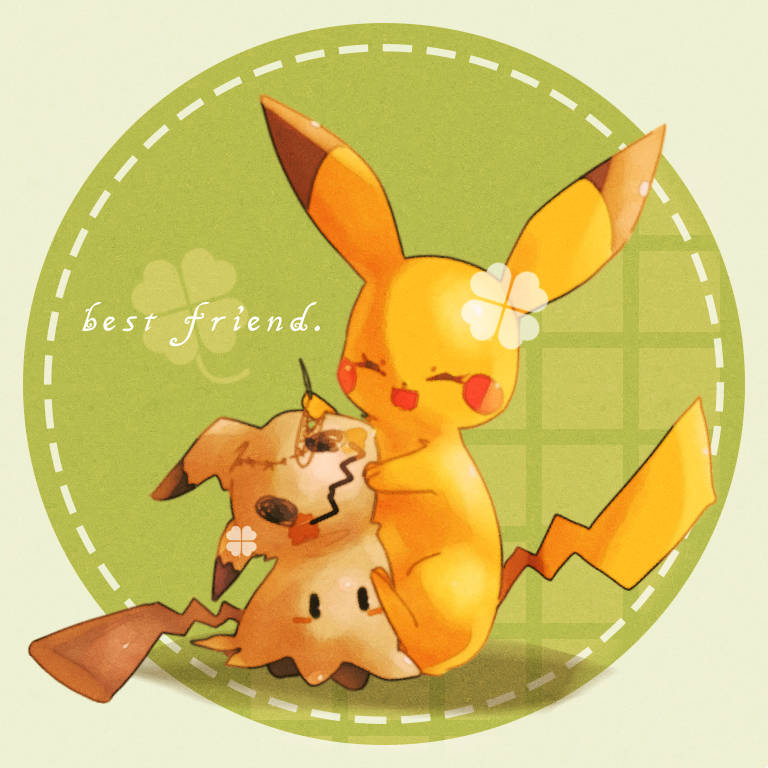pikachu and mimikyu (pokemon) drawn by iogi_(iogi_k)