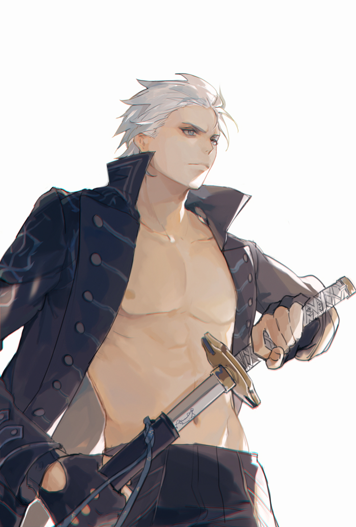 vergil (devil may cry and 1 more) drawn by cumcmn