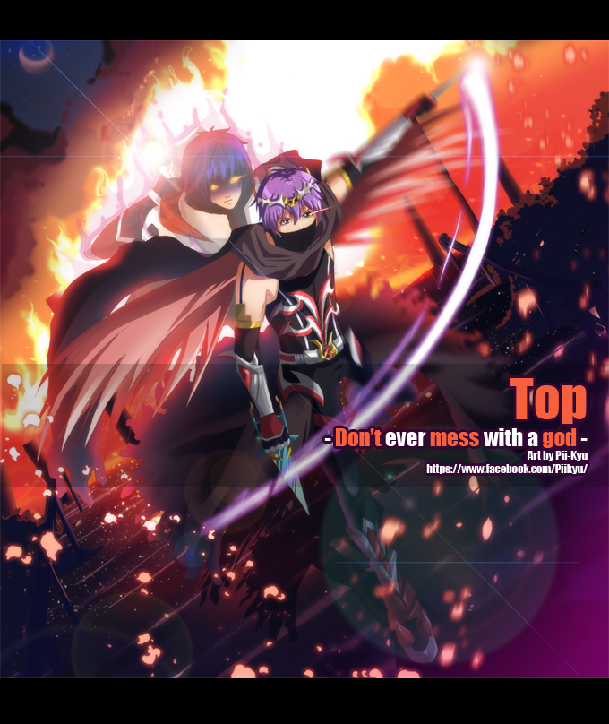 guillotine cross and thanatos (ragnarok online) drawn by pkyu