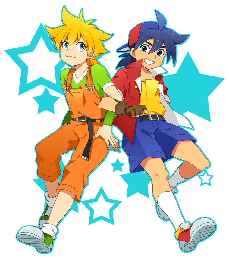 kinomiya takao and mizuhara max (beyblade and 1 more) drawn by soboro_(ms7200)