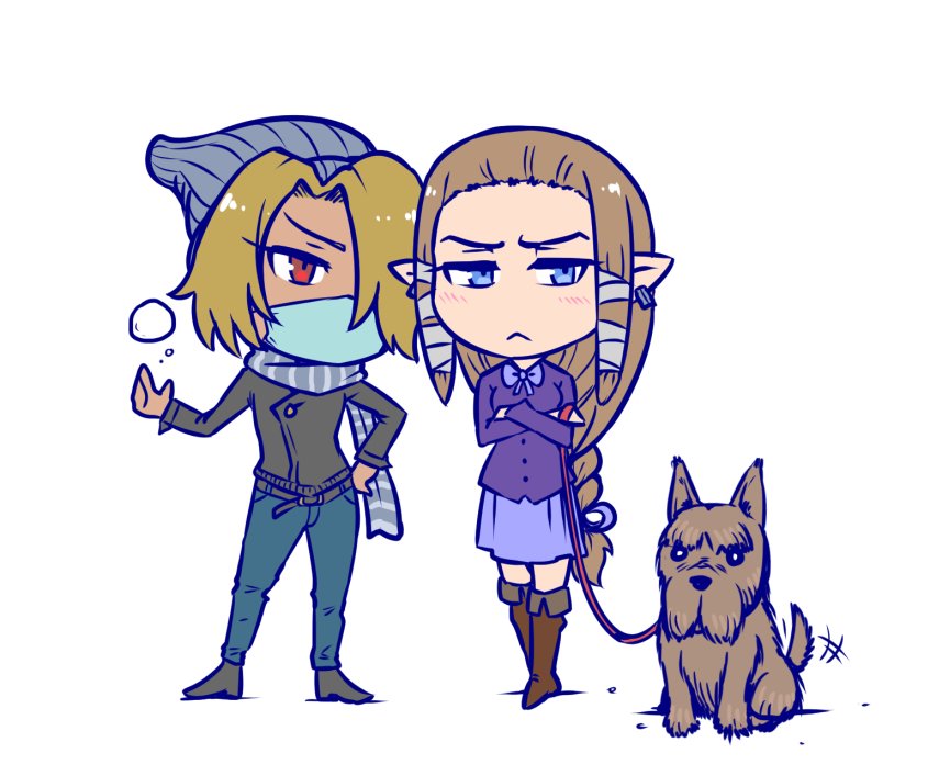 princess zelda and sheik (the legend of zelda and 3 more) drawn by akairiot