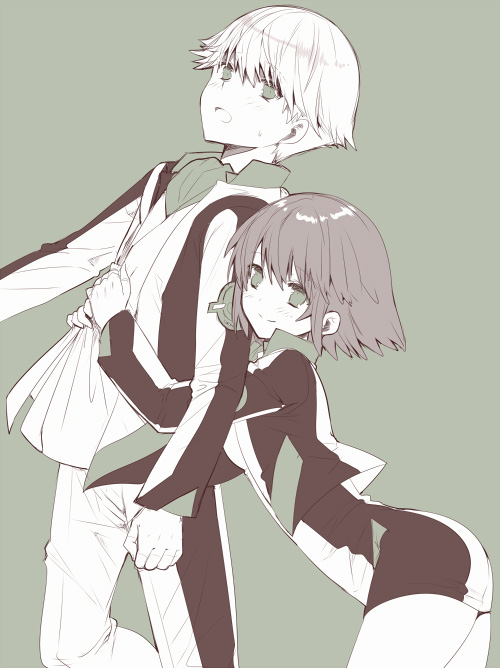 nishio rina and kaburagi sui (soukyuu no fafner) drawn by ootani_mikoto