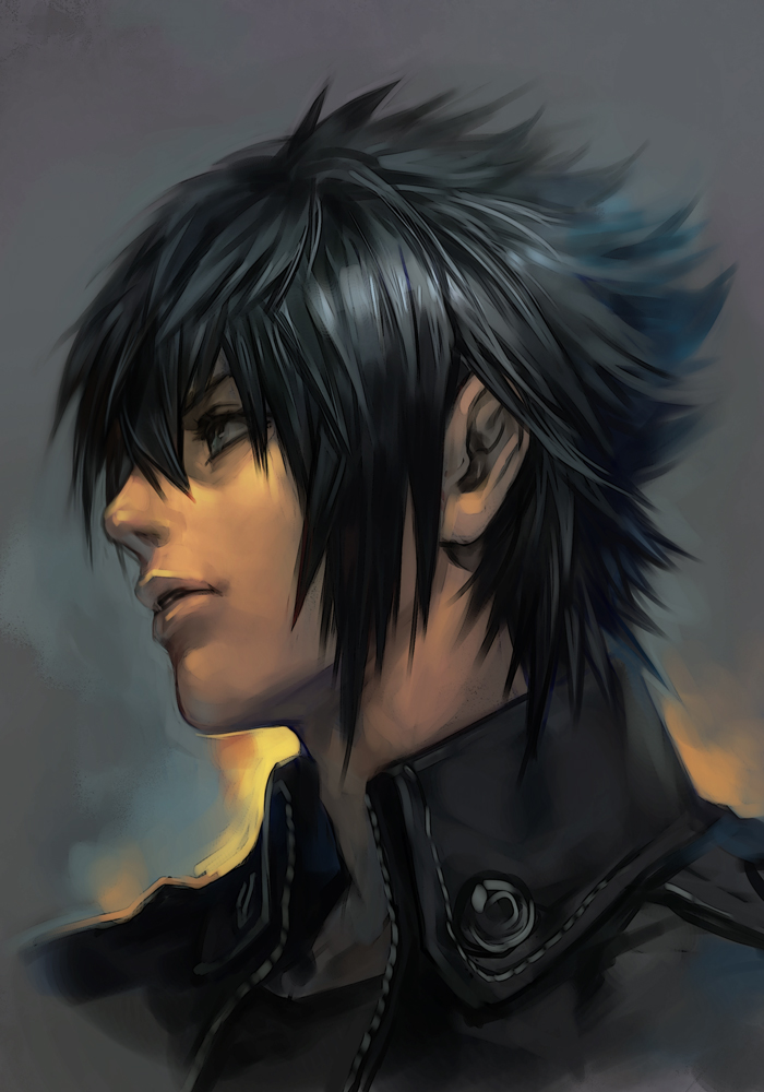 noctis lucis caelum (final fantasy and 1 more) drawn by hungry_clicker