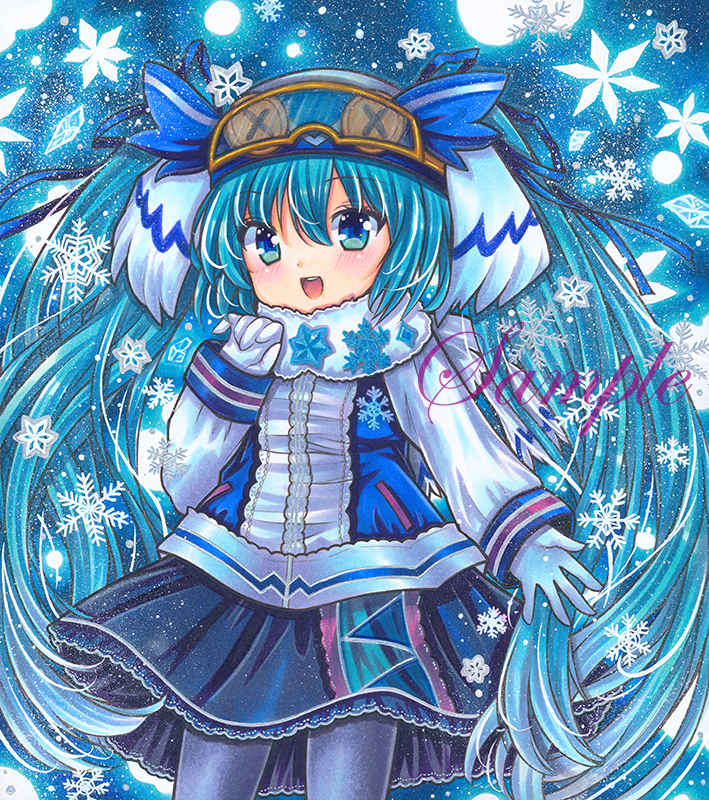 hatsune miku and yuki miku (vocaloid) drawn by rui_(sugar3)