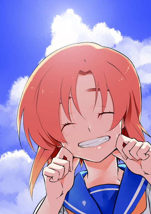 ryuuguu rena (higurashi no naku koro ni) drawn by shino_satoru