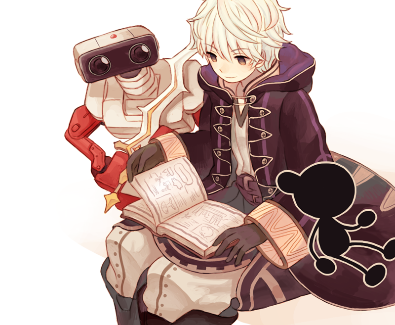 male robin, mr. game & watch, and family computer robot (fire emblem and 3 more) drawn by kou_(pixiv19672159)