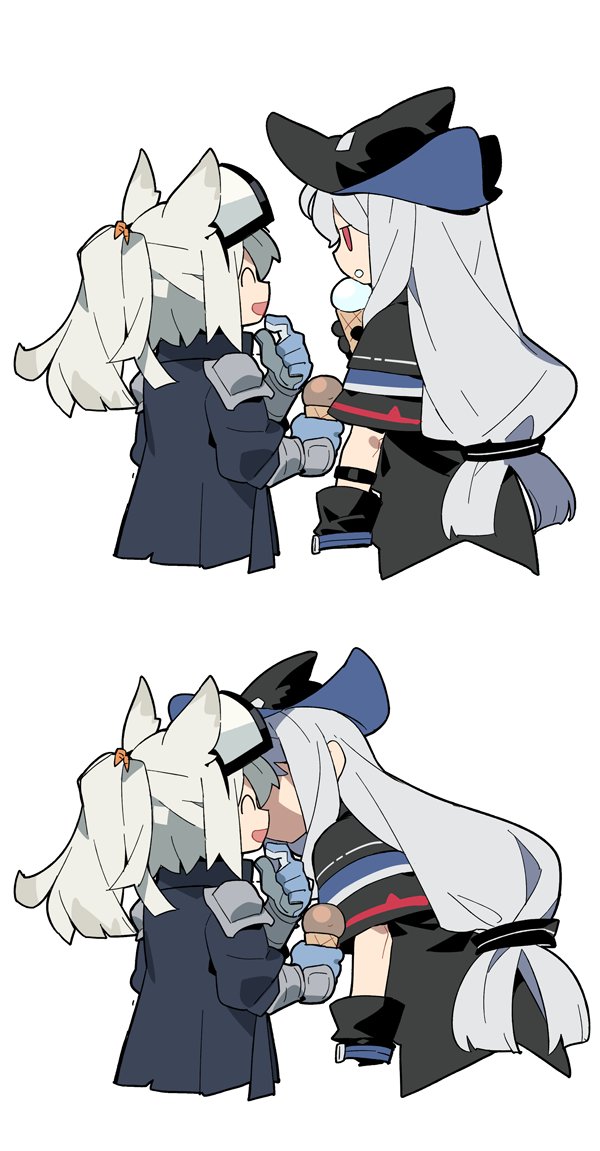 skadi and grani (arknights) drawn by d.y.x.