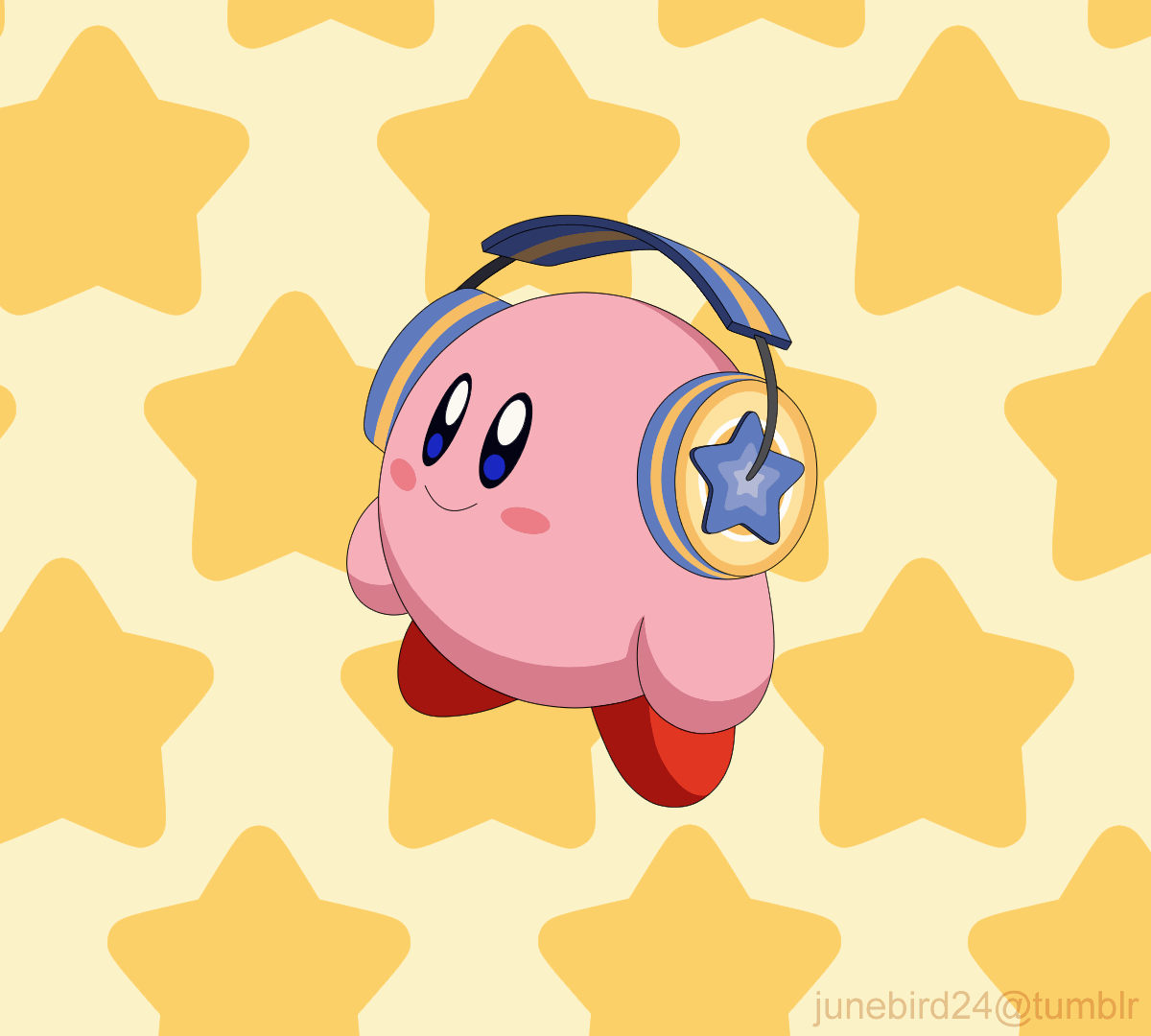 kirby (kirby and 1 more) drawn by junebird24