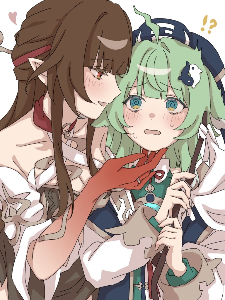 huohuo and lingsha (honkai and 1 more) drawn by nekopon0326