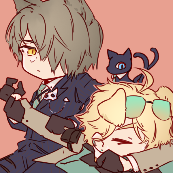 tequila, miss christine, and phantom (arknights and 1 more) drawn by zinkyzinc